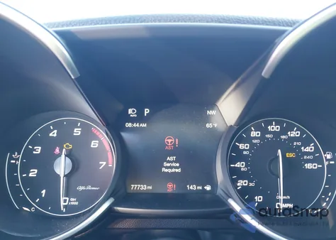 2019 Alfa Romeo Giulia Ti Sport Rwd из США, поврежденный, VIN ZARFAMBNXK7620782